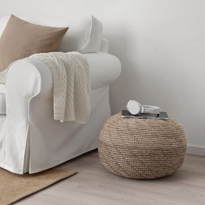 Sandared Beige Pouffe Sandared Beige Pouffe