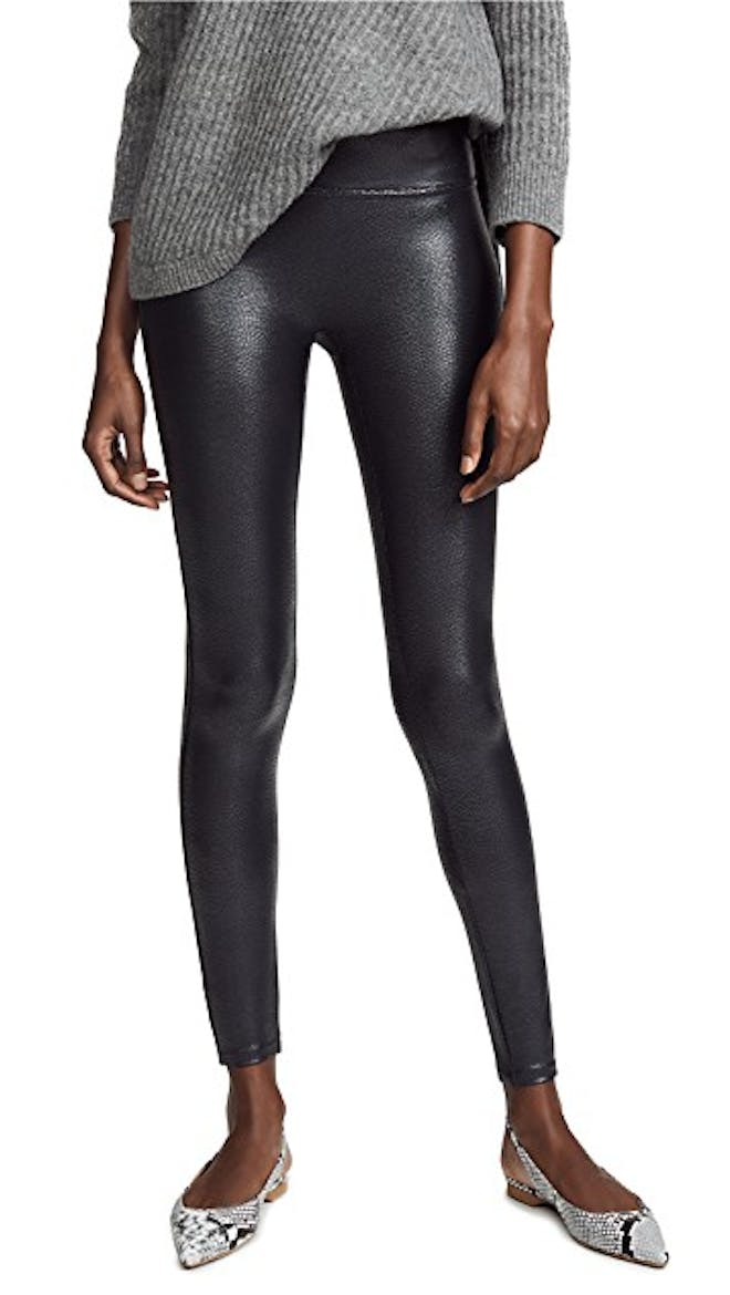 Pebbled Faux Leather Leggings