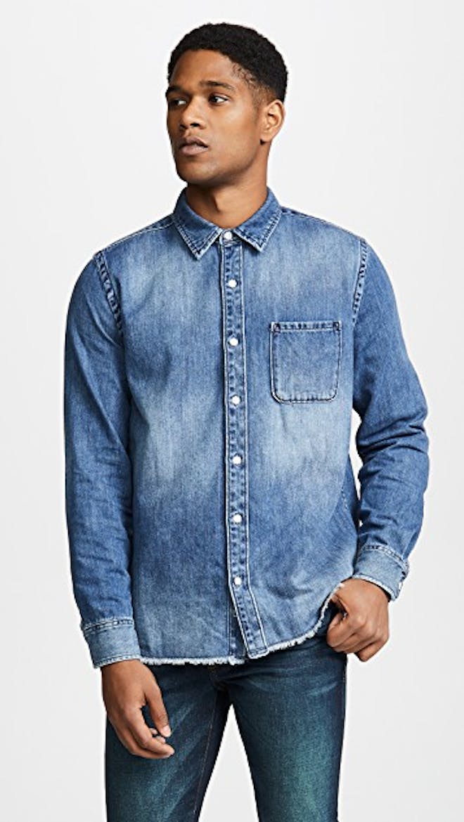 Raw Edge Denim Shirt Raw Edge Denim Shirt