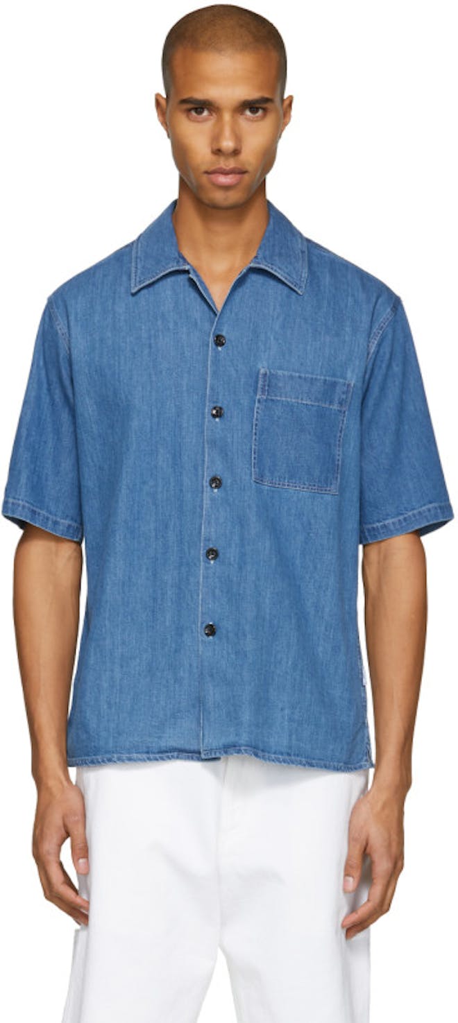 Short Sleeve Denim Shirt