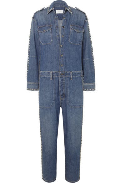 current/elliott, denimblog, denim jumpsuit, denim romper, studded denim current/elliott, denimblog, denim jumpsuit, denim romper, studded denim