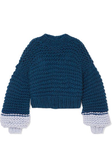 THE KNITTER, moon face sweater, cropped sweater, knit sweater, denim blog THE KNITTER, moon face sweater, cropped sweater, knit sweater, denim blog