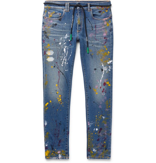 Skinny Paint Splattered Jeans Skinny Paint Splattered Jeans