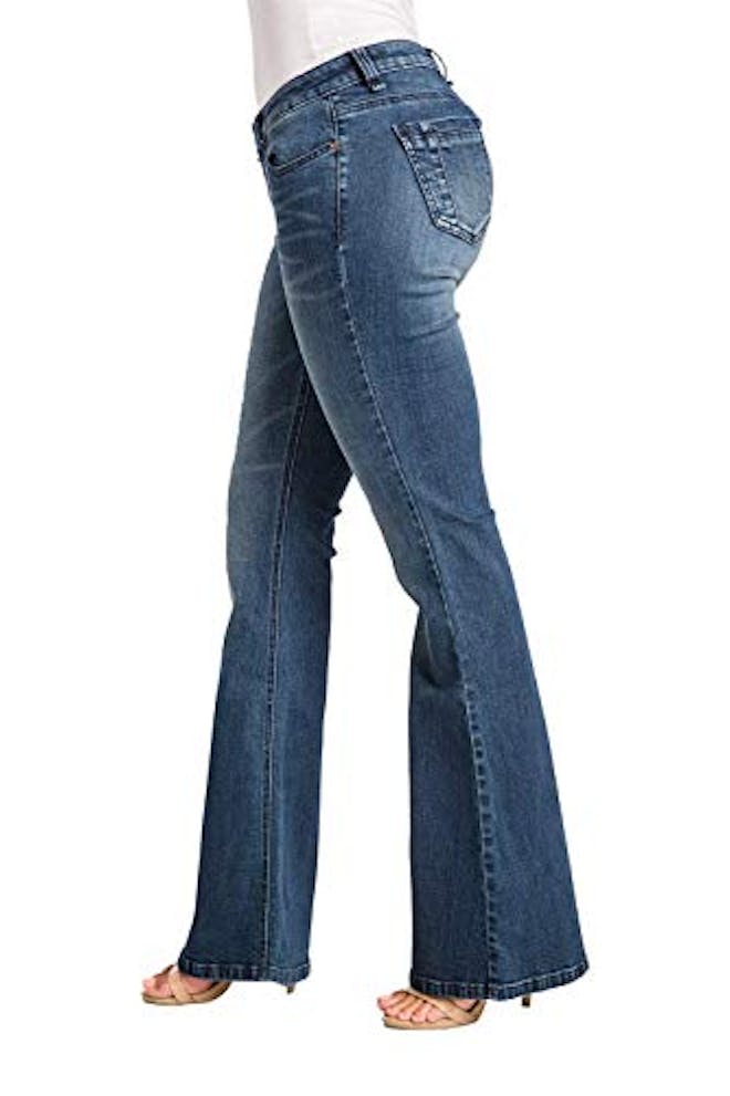 Curvy Fit Blue Stretch Denim Midrise 20 Curvy Fit Blue Stretch Denim Midrise 20