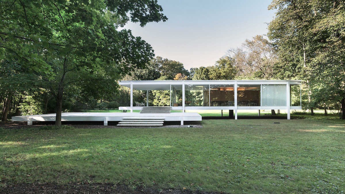 Mid century modern house farnsworth house