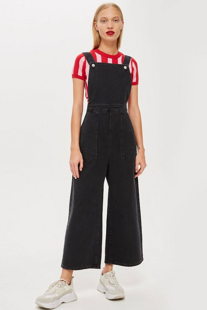 The Cropped Wide Leg Overalls The Cropped Wide Leg Overalls