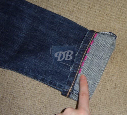 sewing around the hem of your jeans , sewing jeans, tailoring jeans