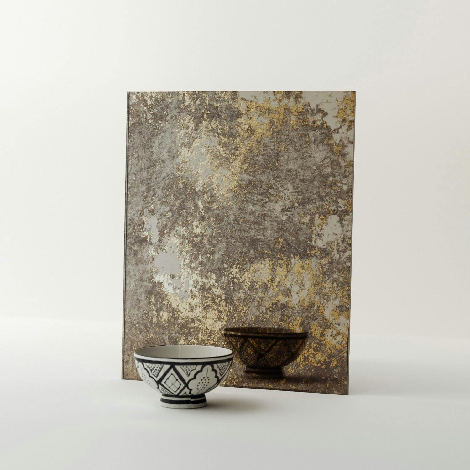 Golden Antiqued Mirror from MirrorCoop Custom Gold Antiqued Mirror