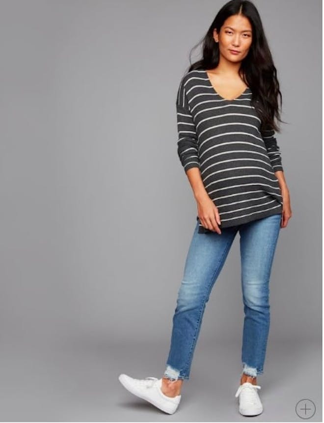 7 For All Mankind Secret Fit Belly Luxe Vintage Ankle Skinny Maternity Jeans 7 For All Mankind Secret Fit Belly Luxe Vintage Ankle Skinny Maternity Jeans
