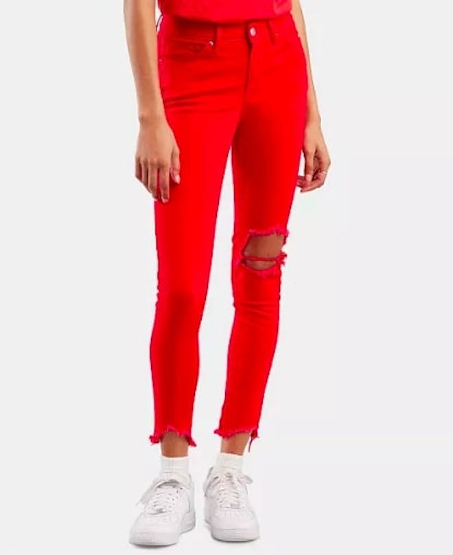711 Ripped Skinny Ankle Jeans
