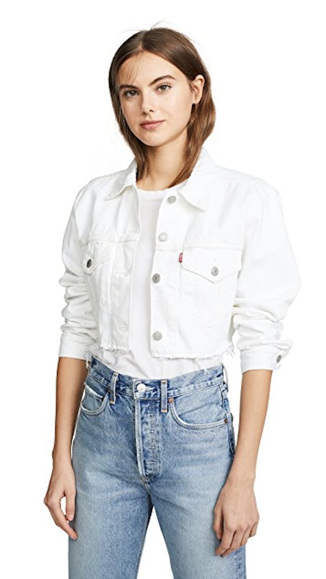 Womens White Jean Jacket Womens White Jean Jacket