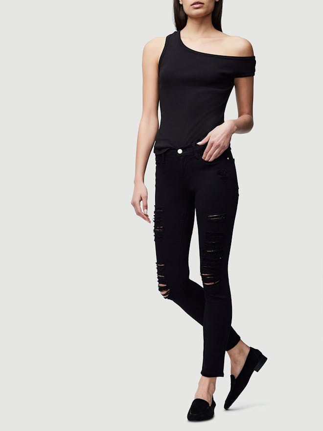 Black ripped jeans Black ripped jeans