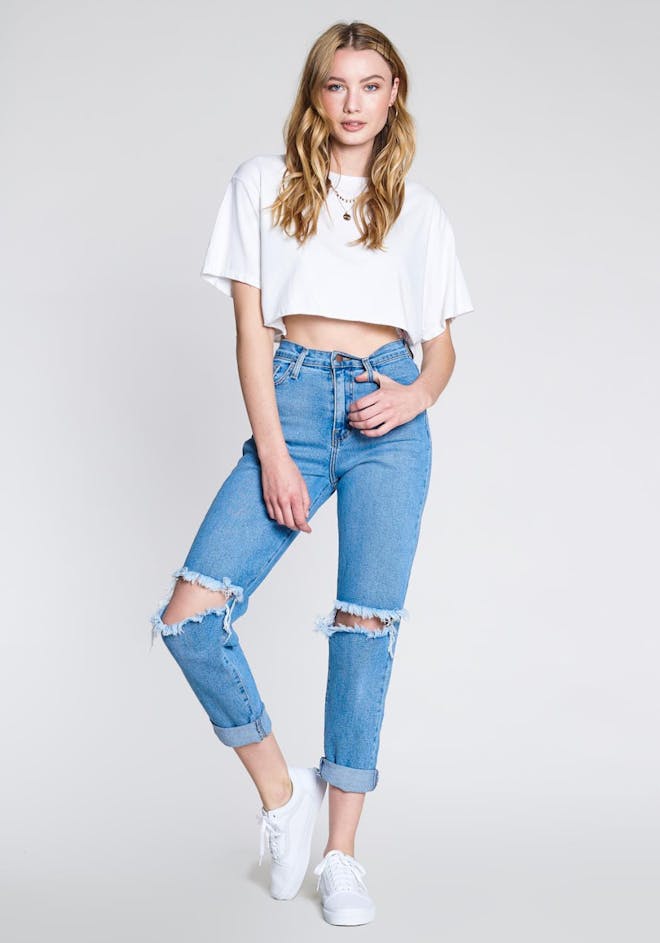 P1635 MS - Busted Mom Jeans P1635 MS - Busted Mom Jeans