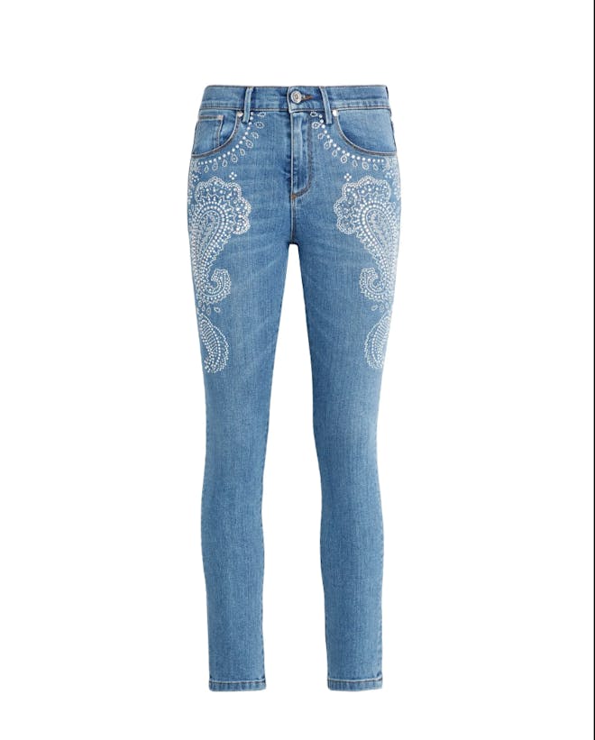 Bandana Embroidered Jeans Bandana Embroidered Jeans