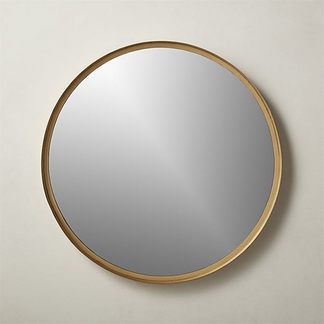 Croft Round Brass Mirror Croft Round Brass Mirror