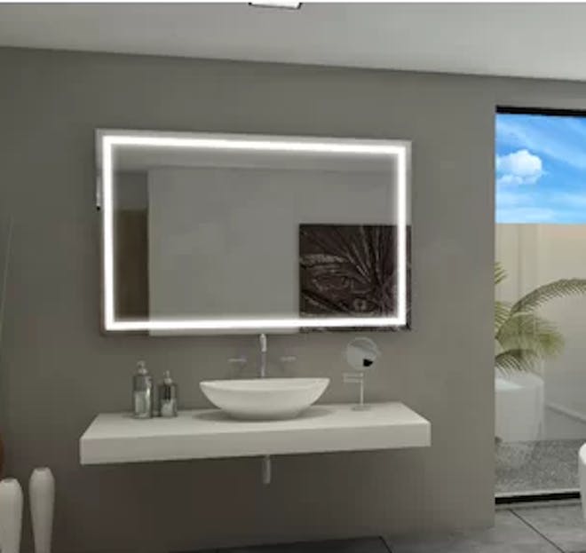 Goetsch Backlit Bathroom Vanity Mirror Goetsch Backlit Bathroom Vanity Mirror