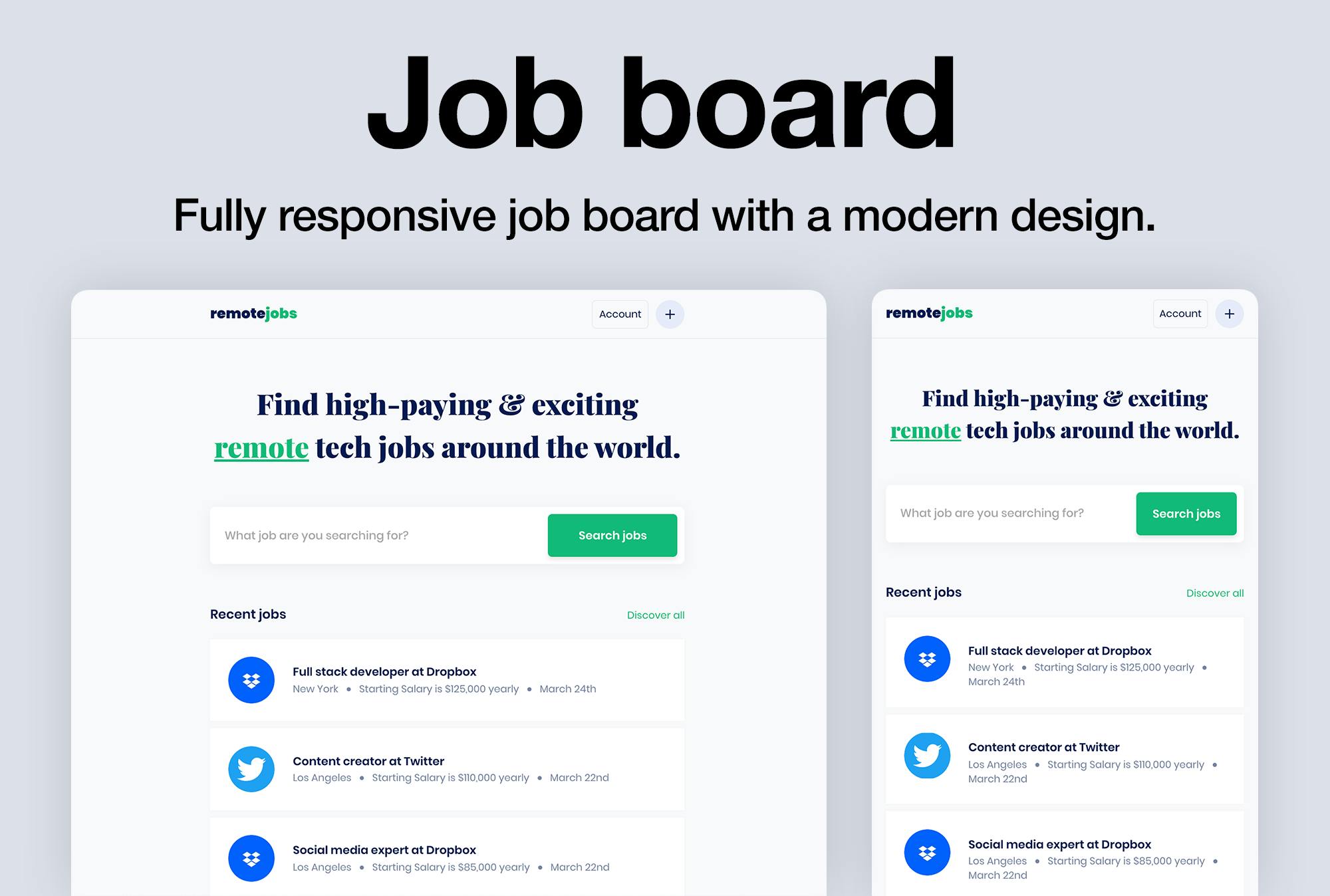 Job Board Directory Template Bubble