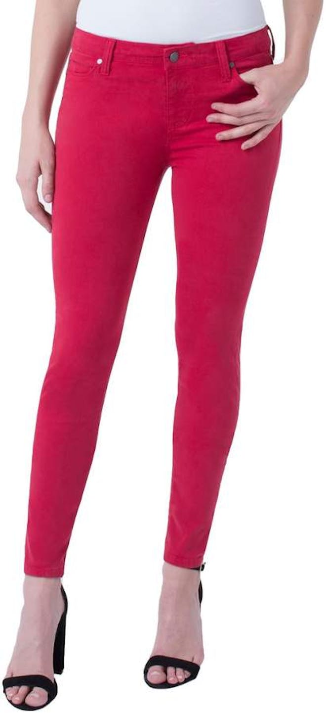 711 Skinny Twill Ankle Women's Jeans - Red