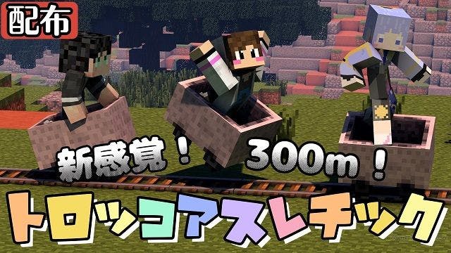 乗り継げ トロッコアスレチック300m Mineadd マイクラ配布サービス
