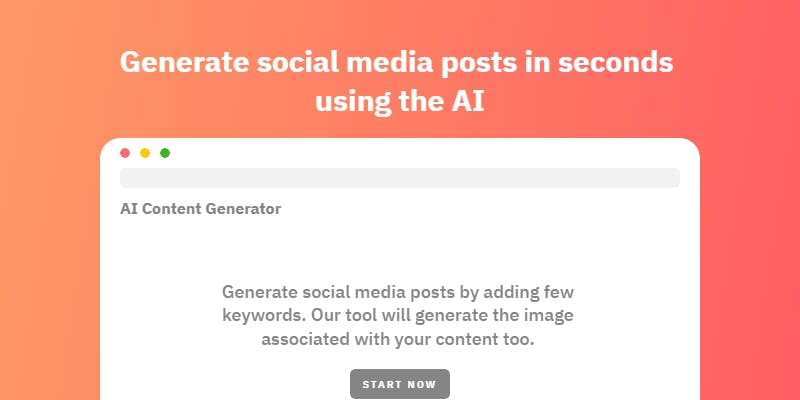 Preview image of AI Content Generator