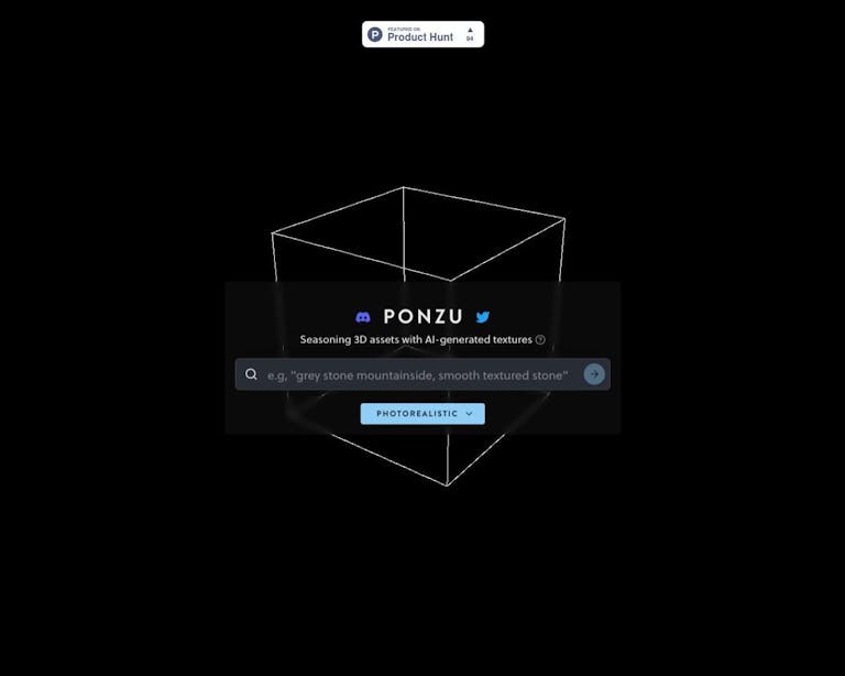 Ponzu | Seasoning 3D assets with AI-generated te | Welcome AI