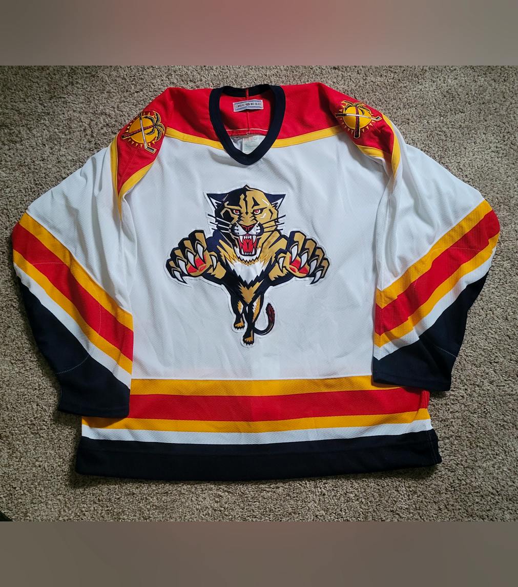 1993-1996 Florida Panthers Authentic Home and Away Jersey Bundle with 1996  SCF Patch