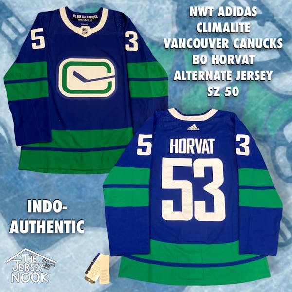 Vancouver Canucks Team Issued Adidas Mic Home Jersey