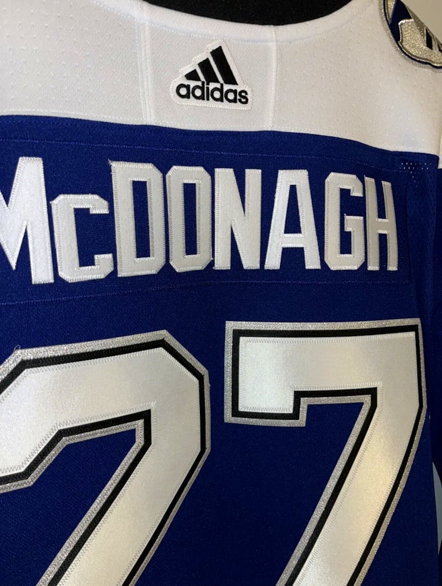 77 HEDMAN adidas Reverse Retro Lightning Jersey with Authentic Letter