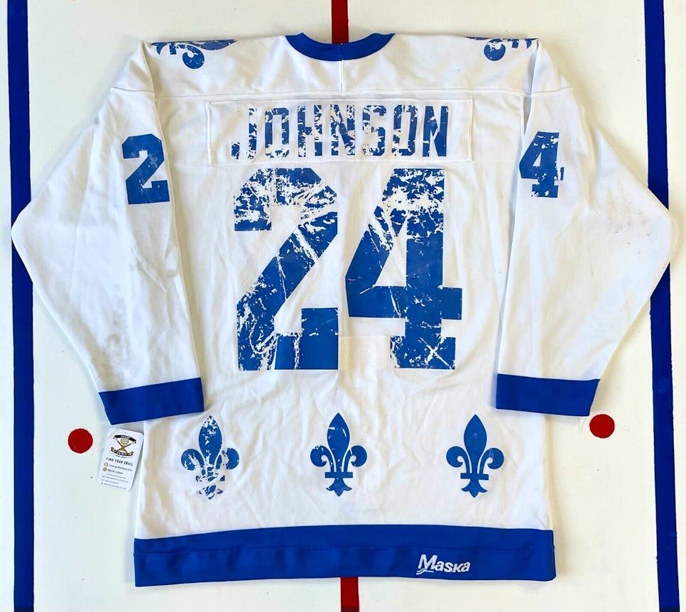 JOE SAKIC  Quebec Nordiques 1992 CCM Vintage Throwback Away NHL Hockey  Jersey