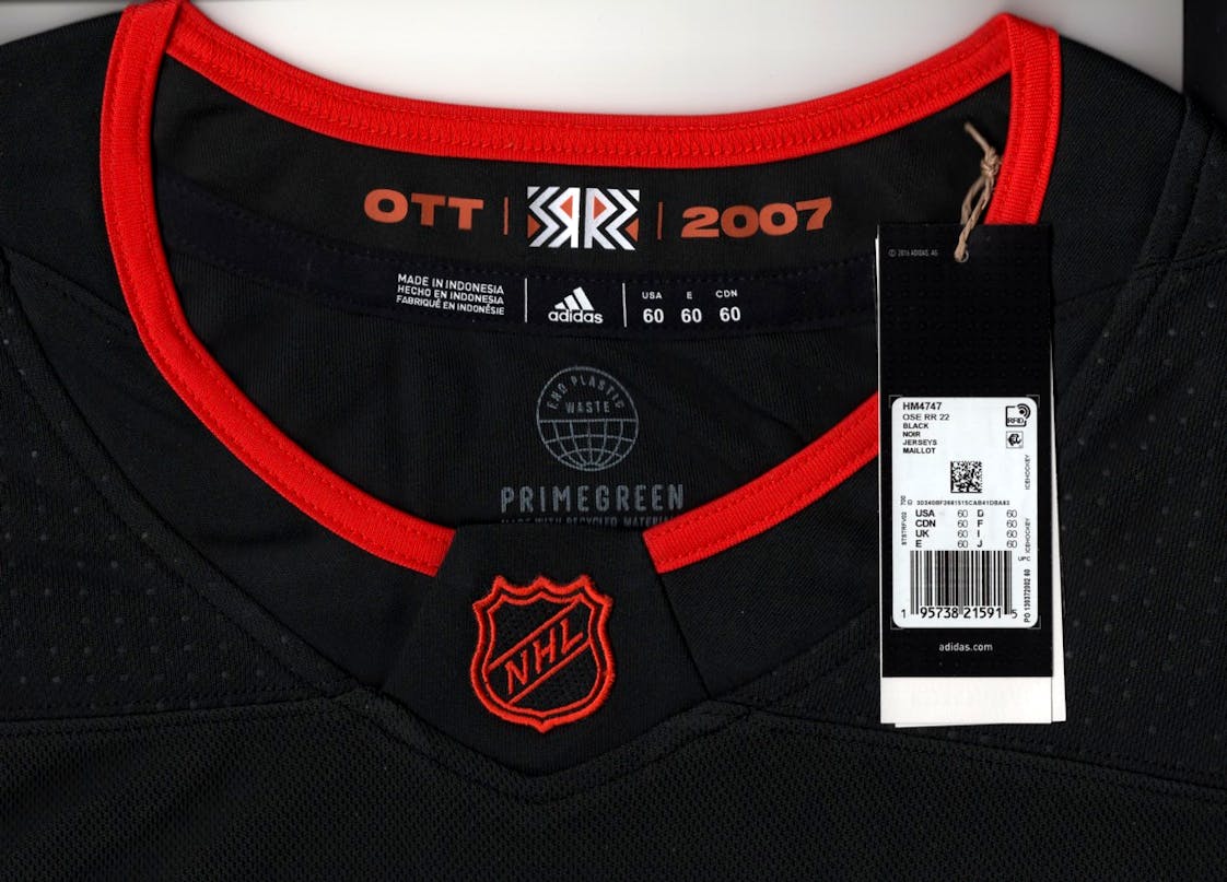 Ottawa Senators adidas Reverse Retro 2.0 Authentic Blank Jersey