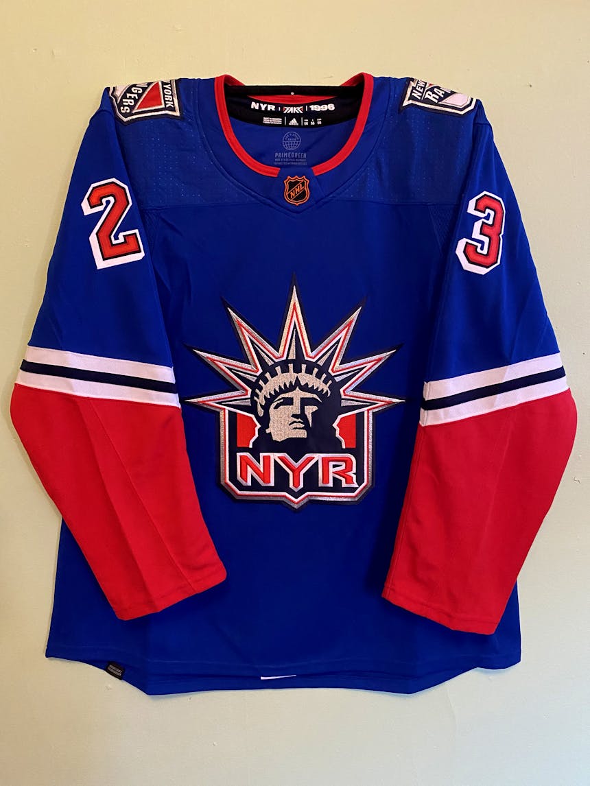 Adam Fox New York Rangers Adidas Primegreen Authentic NHL Hockey Jersey - Home / XXL/56