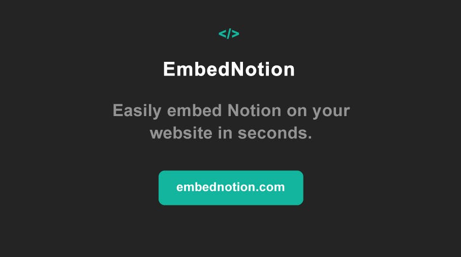 Embed Notion Pages Into Your Website Try For Free!