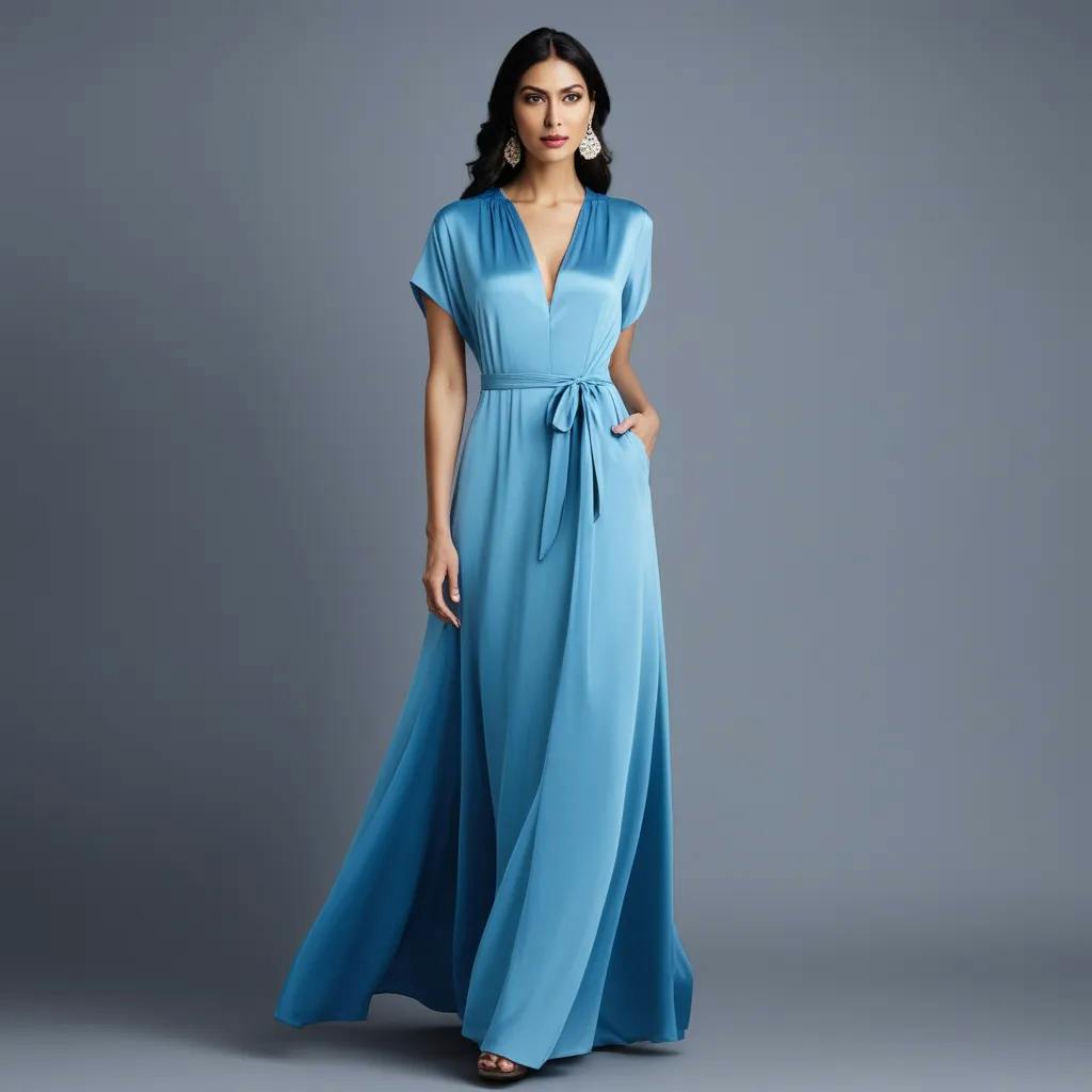 Light blue loose dress hotsell