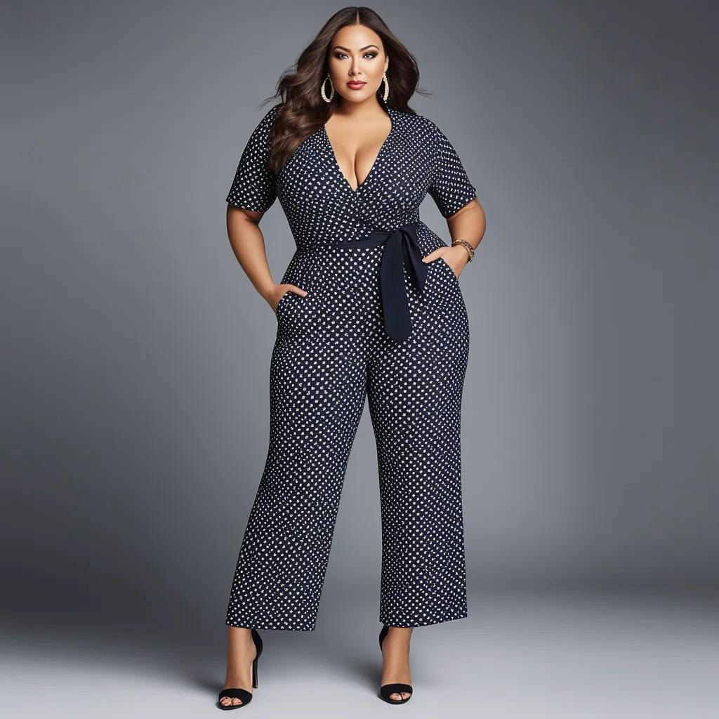 Curvy girl jumpsuit on sale