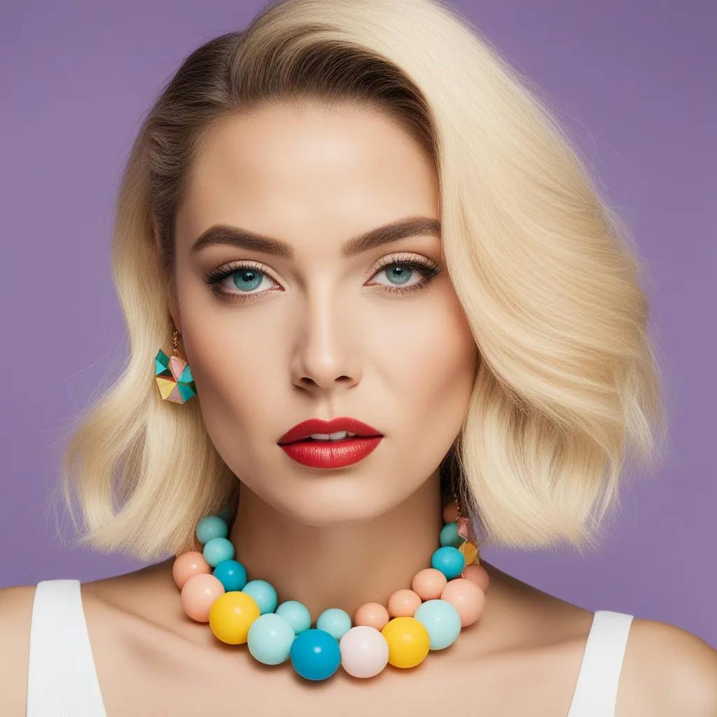 Funky necklace designs clearance