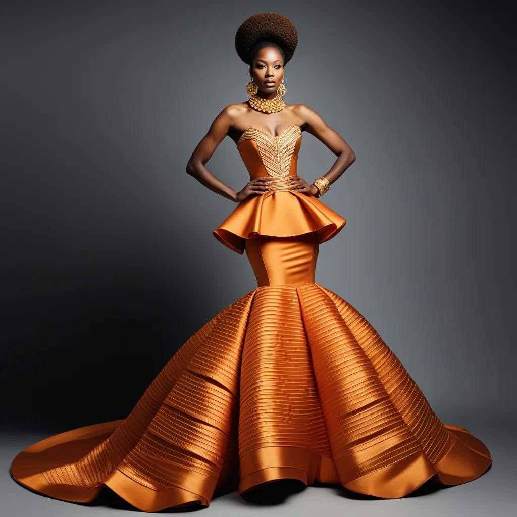 Copper ball gown best sale