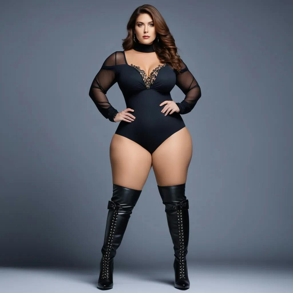 Curvy women black best sale