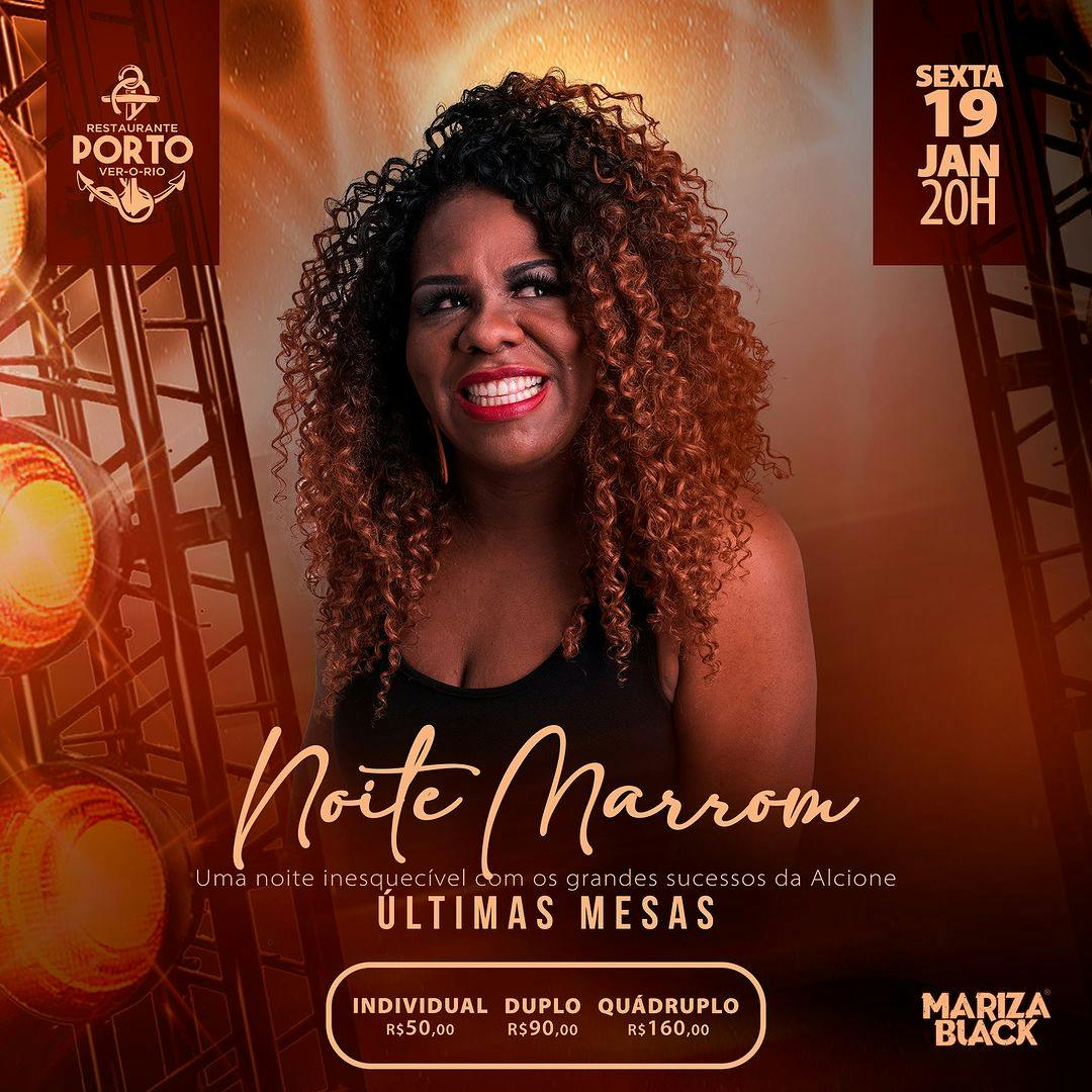Palco Belém | Eventos | Show "Noite Marrom" com Mariza Black