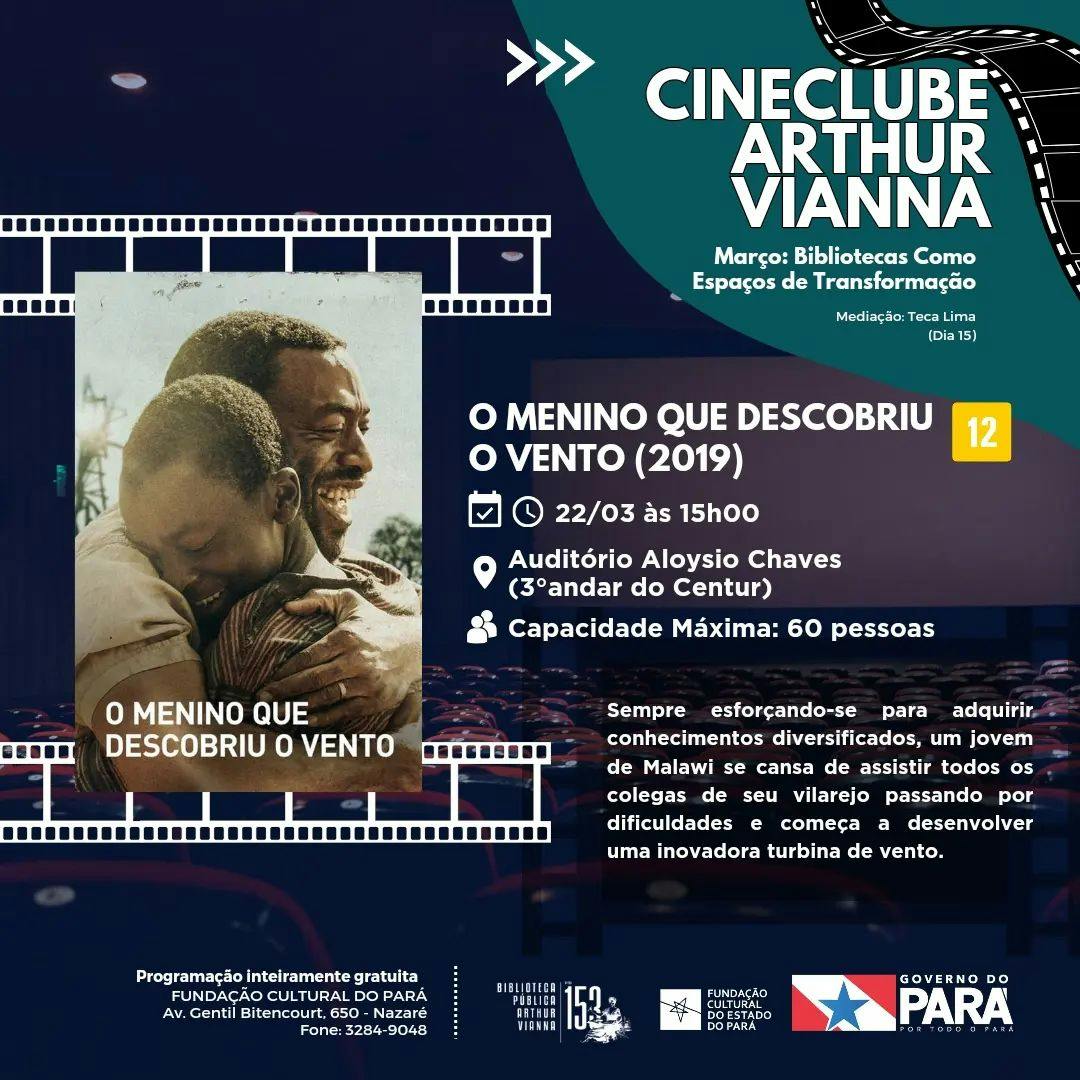Palco Belém | Eventos | Filme: O Menino que Descobriu o Vento (2019)