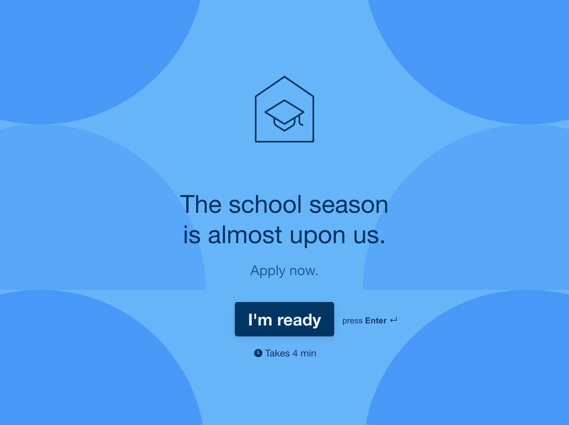 University Application Form Typeform Template