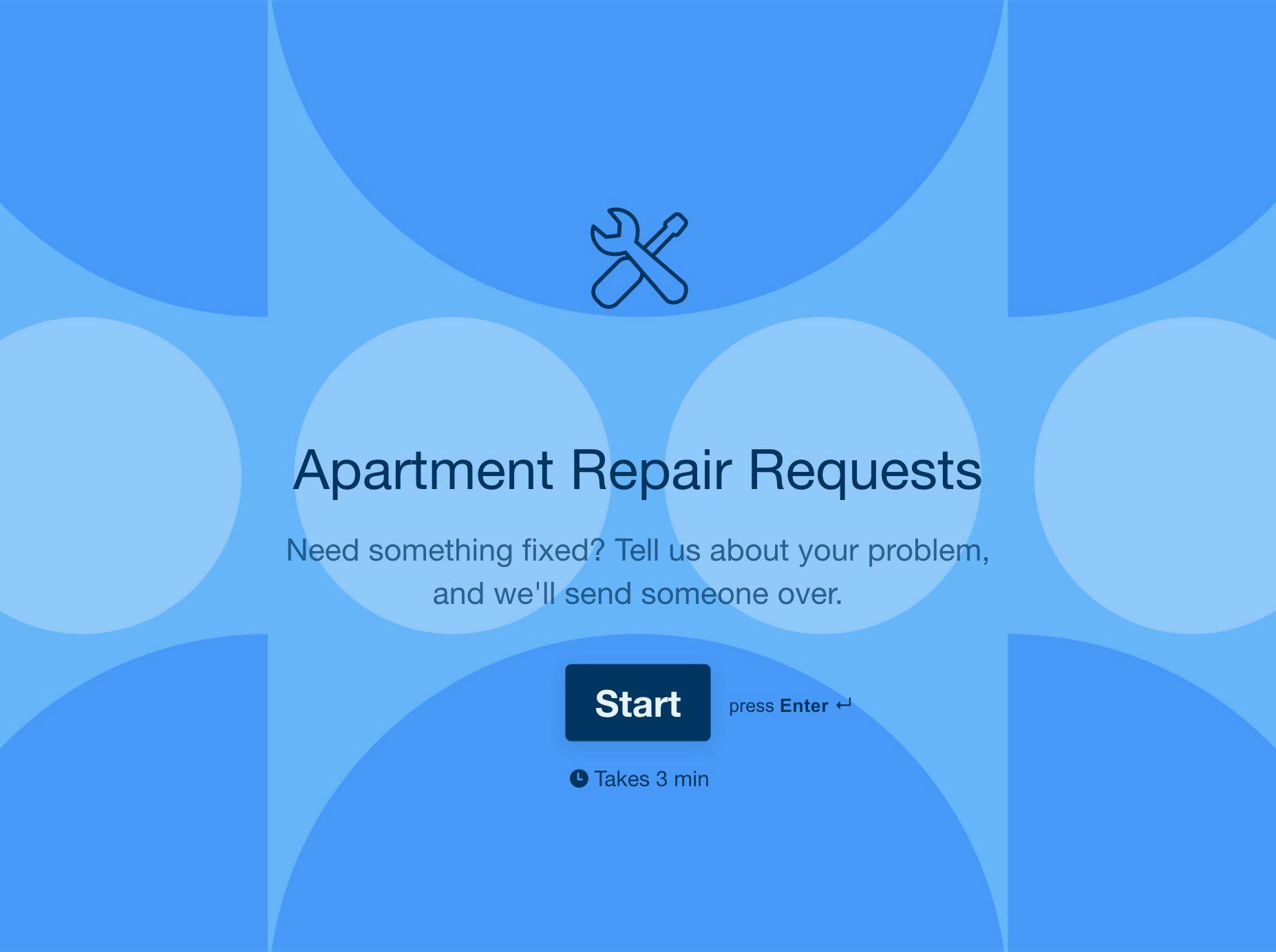 Apartment Repair Request Form Typeform Template