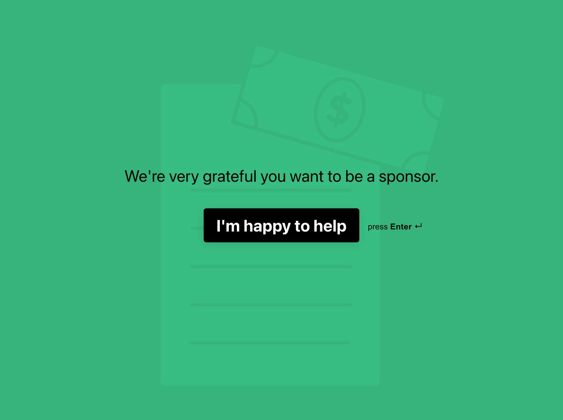 Sponsor Application Form Typeform Template