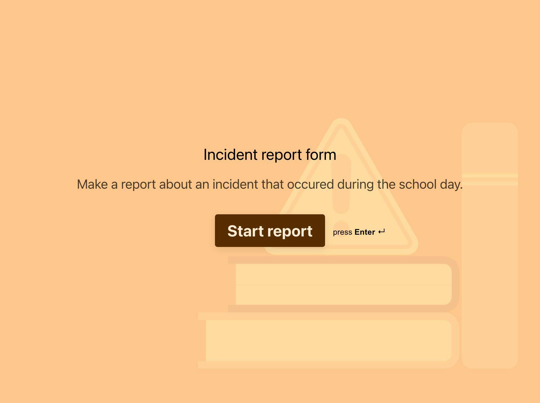 School Incident Report Form - Typeform Template