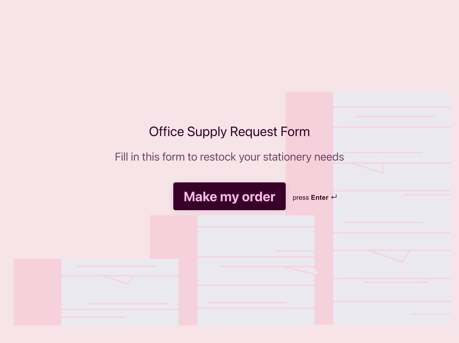 Office Supply Request Form Typeform Template