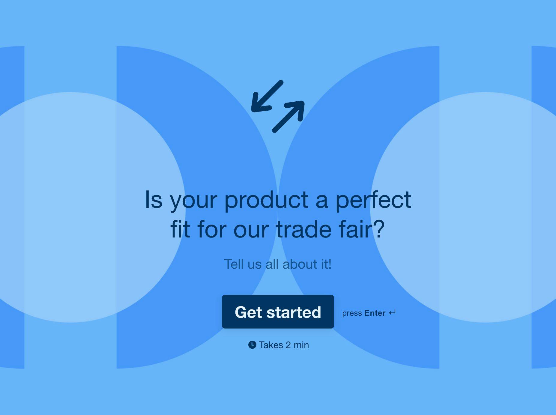Trade Fair Application Form - Typeform Template