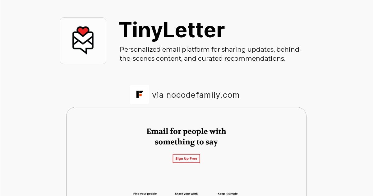 Tinyletter reviews templates and pricing in 2024