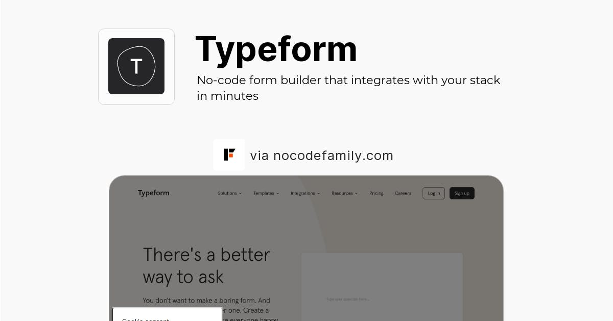 Typeform No code Templates 2024