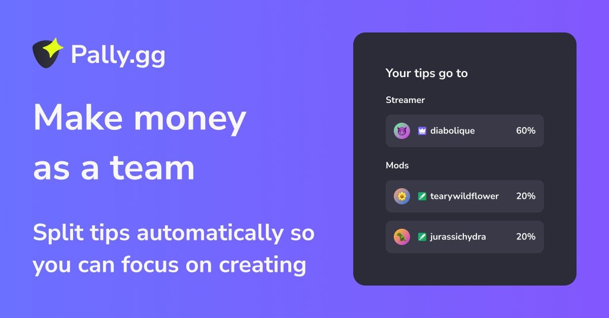 Pally.gg Pay your team with tip splits