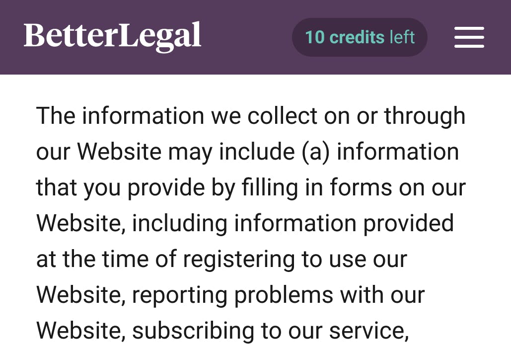 BetterLegal Assistant