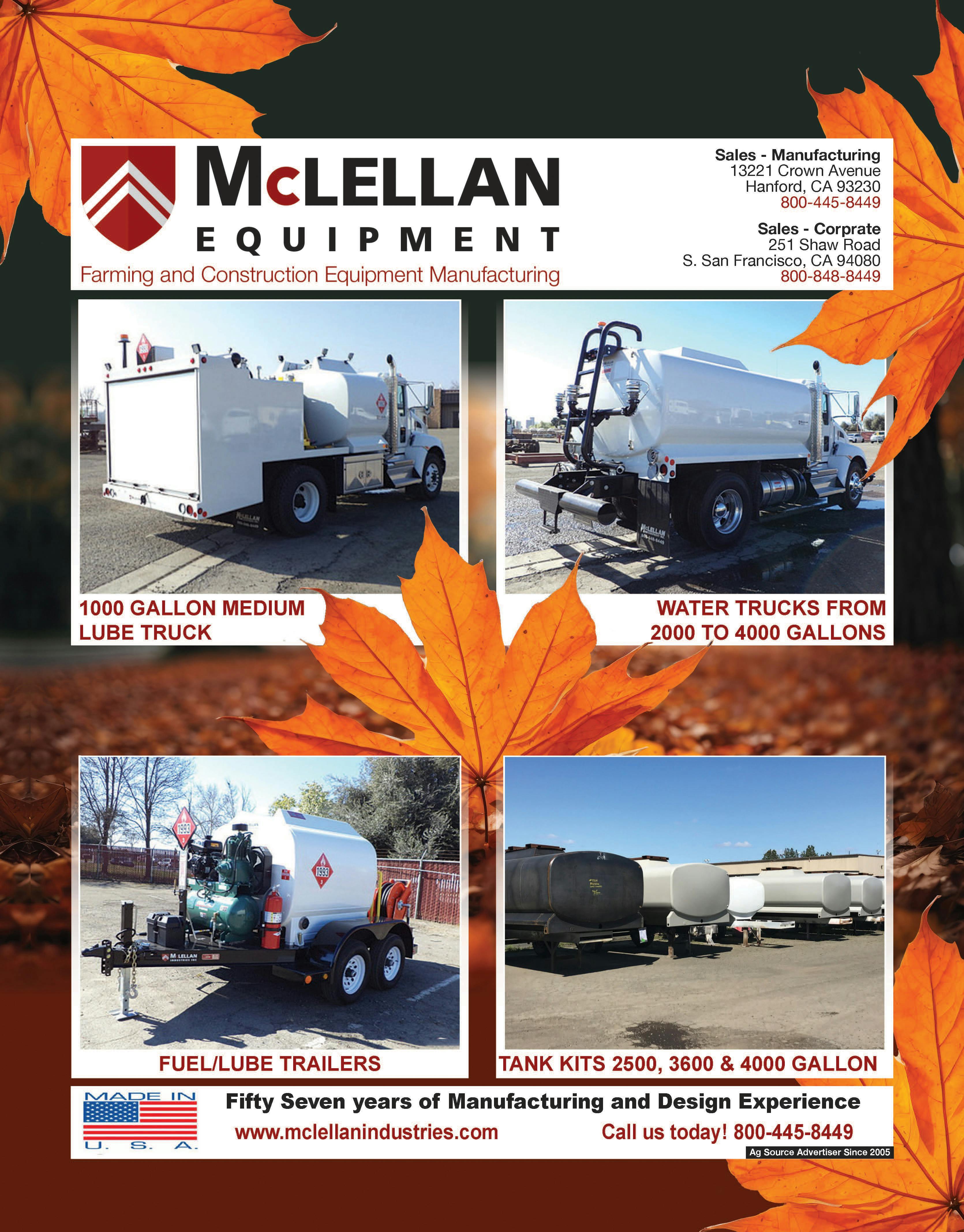 McLellan Equipment Inc Hanford